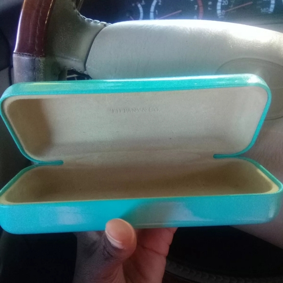 Vintage Tiffany Patent Leather Eyeglass Case Hard Shell - Picture 9 of 12